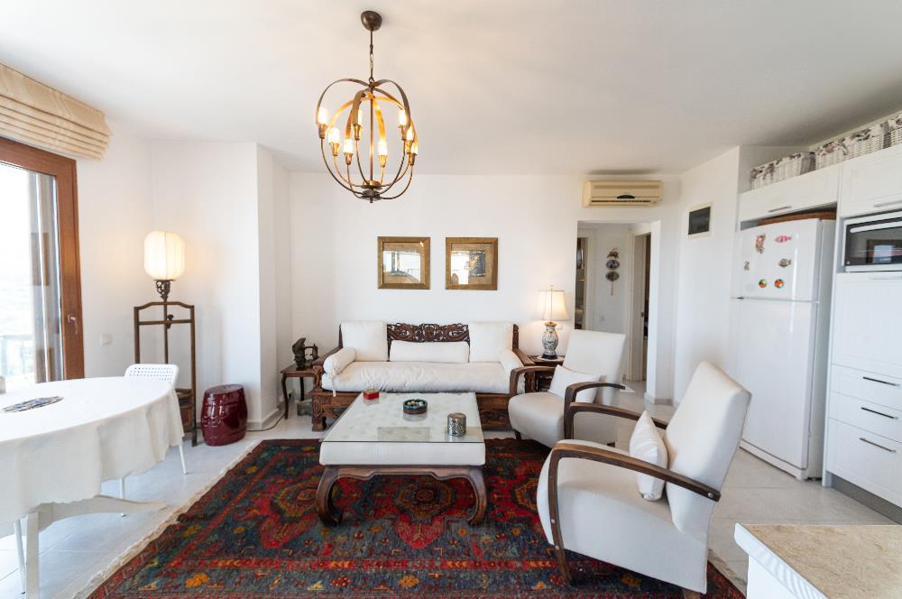 YALIKAVAK GERİŞTE SATILIK DENİZ VE MARİNA MANZARALI 2+1 DAİRE