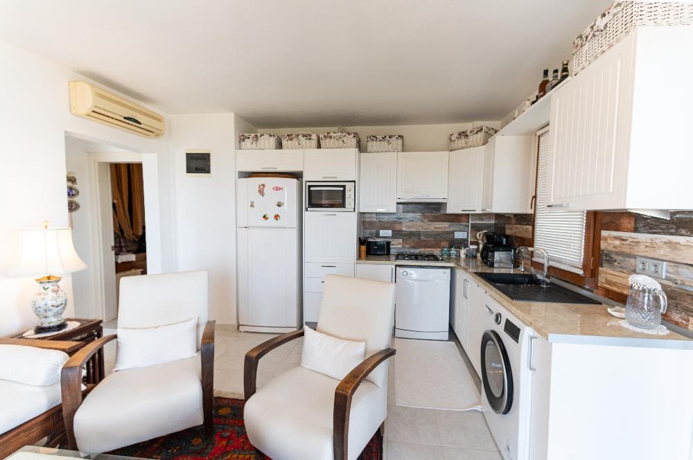 YALIKAVAK GERİŞTE SATILIK DENİZ VE MARİNA MANZARALI 2+1 DAİRE