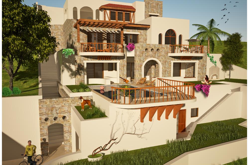 Bodrum Yalıkavak Geriş'te Deniz Manzaralı Satılık Müstakil Villa
