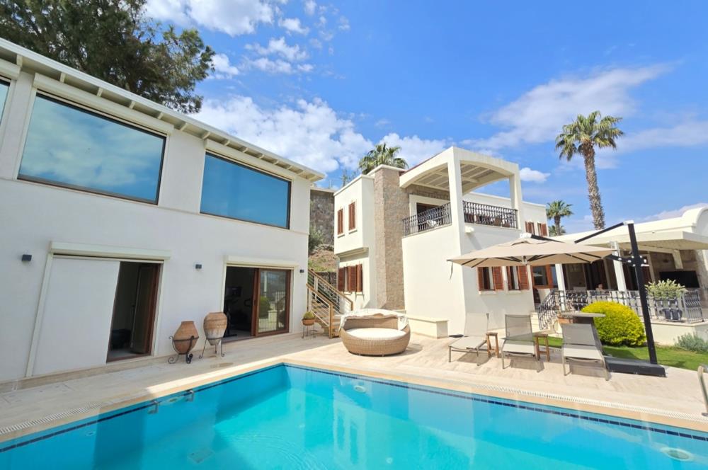 Bodrum Bitez  sezonluk kiralık  5+2 + müştemilatlı kiralik villa