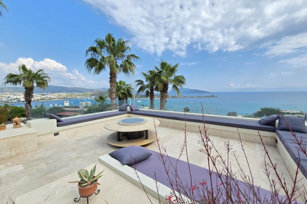 Bodrum Bitez  sezonluk kiralık  5+2 + müştemilatlı kiralik villa