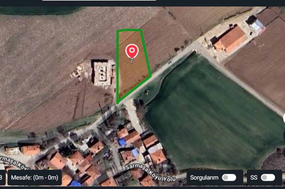  Sarmaşa Köyü’nde Hazır projeyle 444.62m2 Villa Arsası!