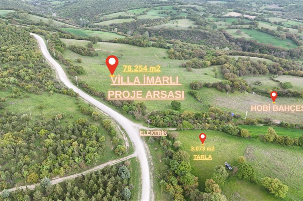 C21 WİNNER 78 DÖNÜM ARSA'YA KOMŞU HOBİ BAHÇE'YE UYGUN SATILIK TARLA