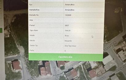 İSTANBUL HAVALİMANINA 5 KM ZEMİN+ 4 KAT İMARLI ACİL SATILIK ARSA