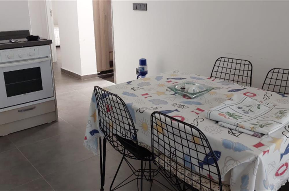 Bodrum-Bitez havuzlu site içerisinde eşyalı 2+1 bahçe katı kiralık daire