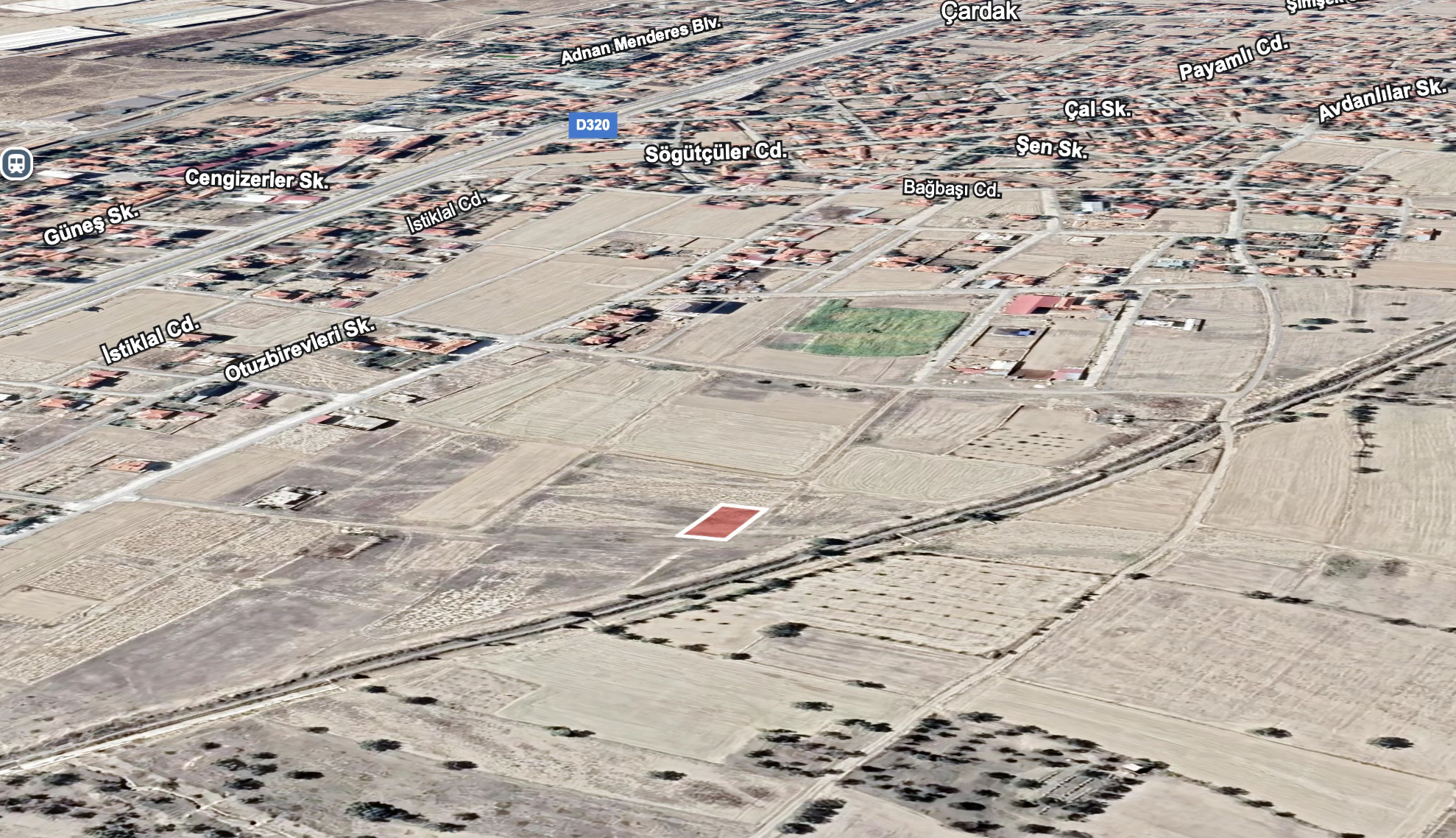 DENİZLİ ÇARDAK ÇINAR MAHALLESİ'NDE SATILIK B+4 KAT 658 M2 ARSA