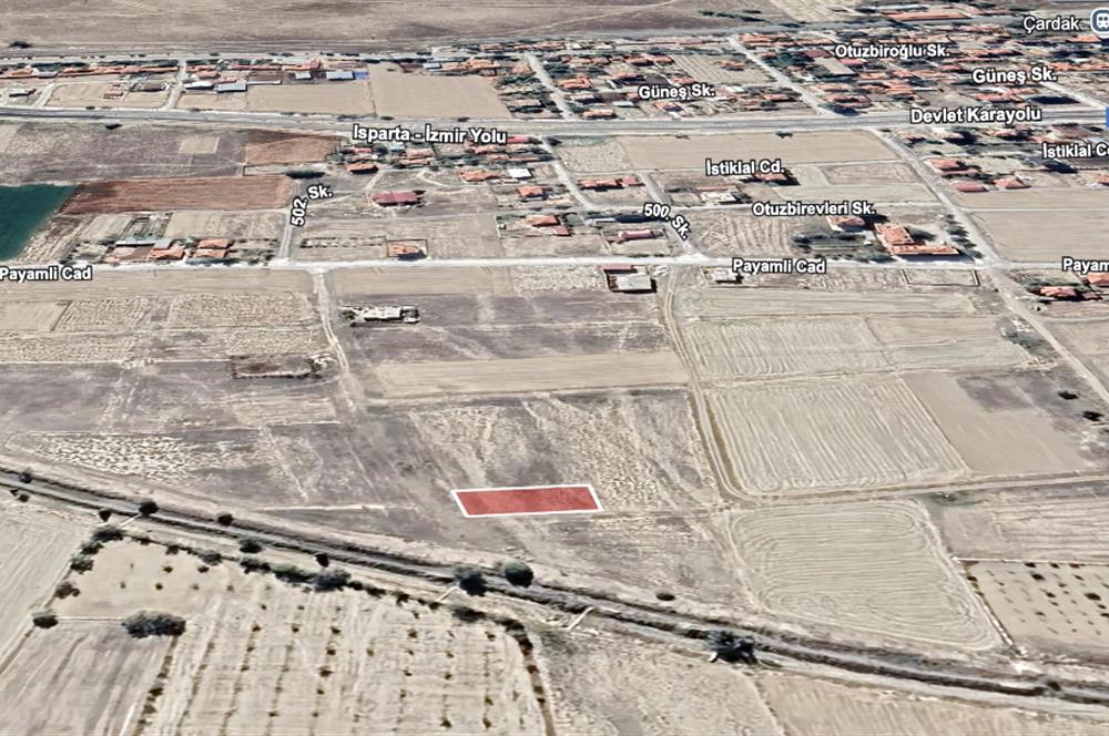 DENİZLİ ÇARDAK ÇINAR MAHALLESİ'NDE SATILIK B+4 KAT 658 M2 ARSA