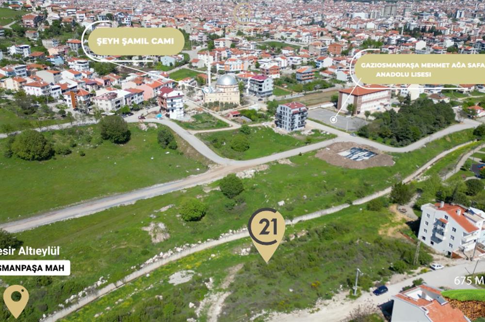 CENTURY21 BAL'DAN GAZİOSMANPAŞA MAHALLESİ'NDE 672 M2 ARSA