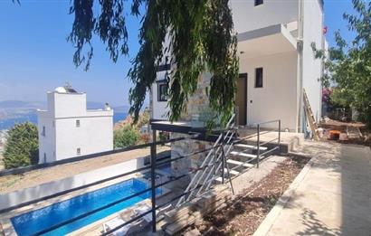 Bodrum Bağla Kapanmaz Deniz Manzaralı Kiralık Havuzlu Daire