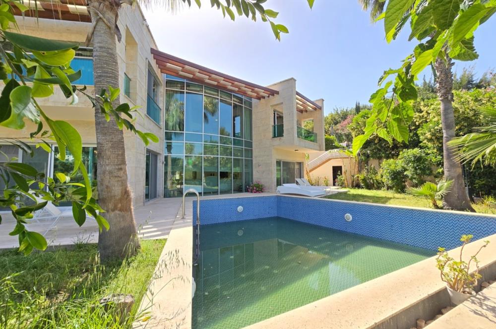Bodrum Türkbükü Chalet Azur Rezidans kiralık  4+1+1 müştemilatlı kiralik villa