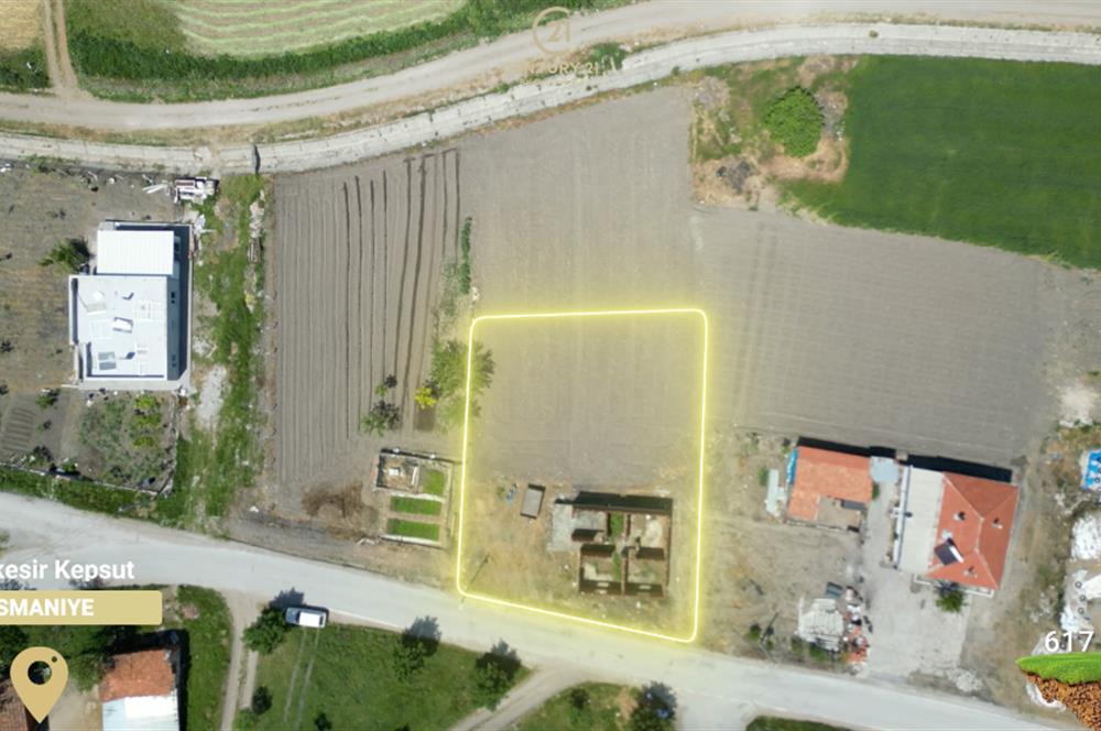 BALIKESİR KEPSUT OSMANİYEDE İMARLI 617. 86 M2 ARSA