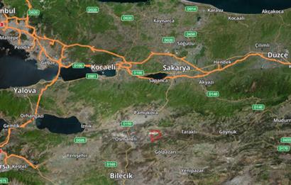 SAKARYA GEYVE KARACAÖREN’DE SATILIK 2.106 M2 TARLA