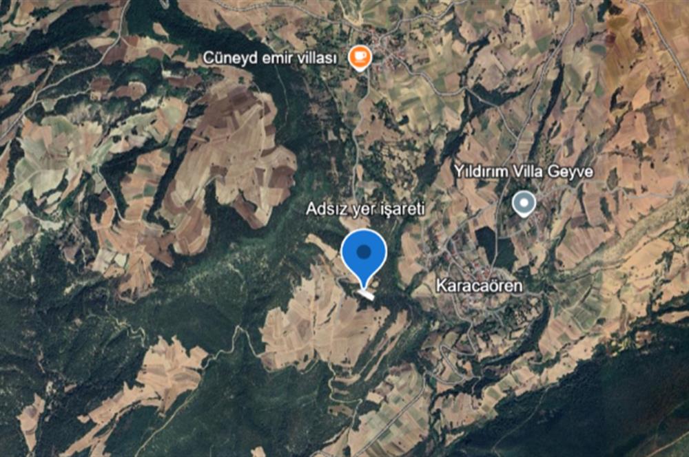 SAKARYA GEYVE KARACAÖREN’DE SATILIK 2.106 M2 TARLA