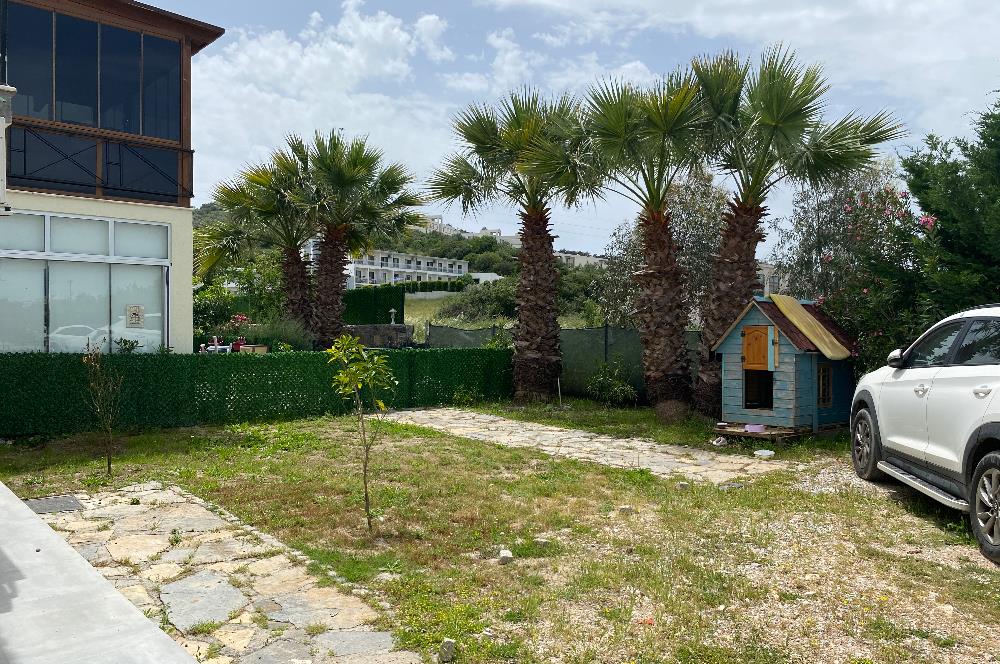 Bodrum Havalimanına Yakın Satılık Havuzlu Site İçinde Bahçe Katı Daire