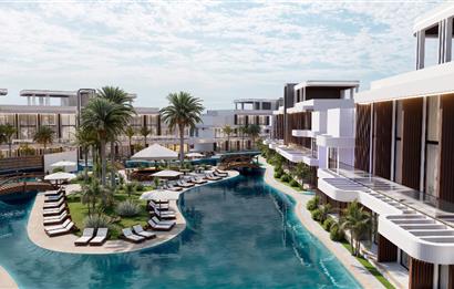 Kıbrıs İskele Long Beach’te Satılık Lüks Stüdyo Daireler
