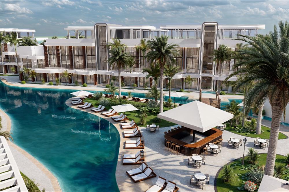 Kıbrıs İskele Long Beach’te Satılık Lüks Stüdyo Daireler