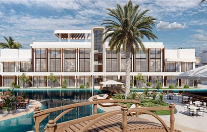 Kıbrıs İskele Long Beach’te Satılık Lüks Stüdyo Daireler