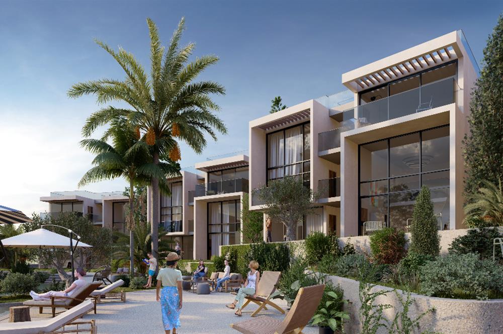 KKTC Girne Esentepe'nin En Lüks Projesinde Site İçerisinde Denize Sıfır Satılık 1+1 Fırsat Penthouse