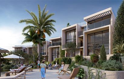 KKTC Girne Esentepe'nin En Lüks Projesinde Site İçerisinde Denize Sıfır Satılık 1+1 Fırsat Penthouse