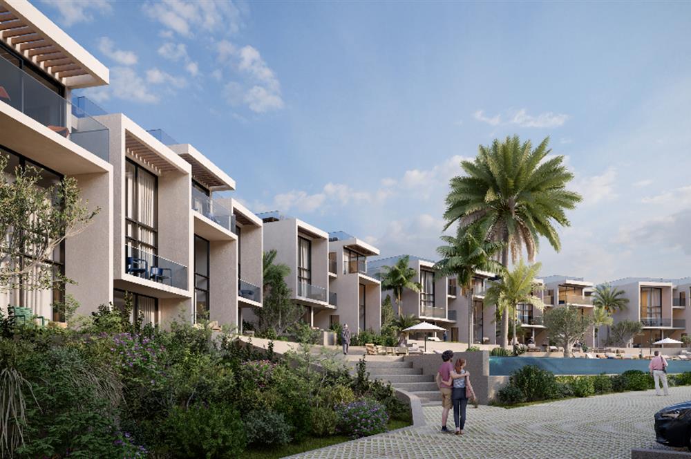 KKTC Girne Esentepe'nin En Lüks Projesinde Site İçerisinde Denize Sıfır Satılık 1+1 Fırsat Penthouse