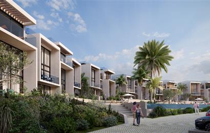 KKTC Girne Esentepe'nin En Lüks Projesinde Site İçerisinde Denize Sıfır Satılık 1+1 Fırsat Penthouse