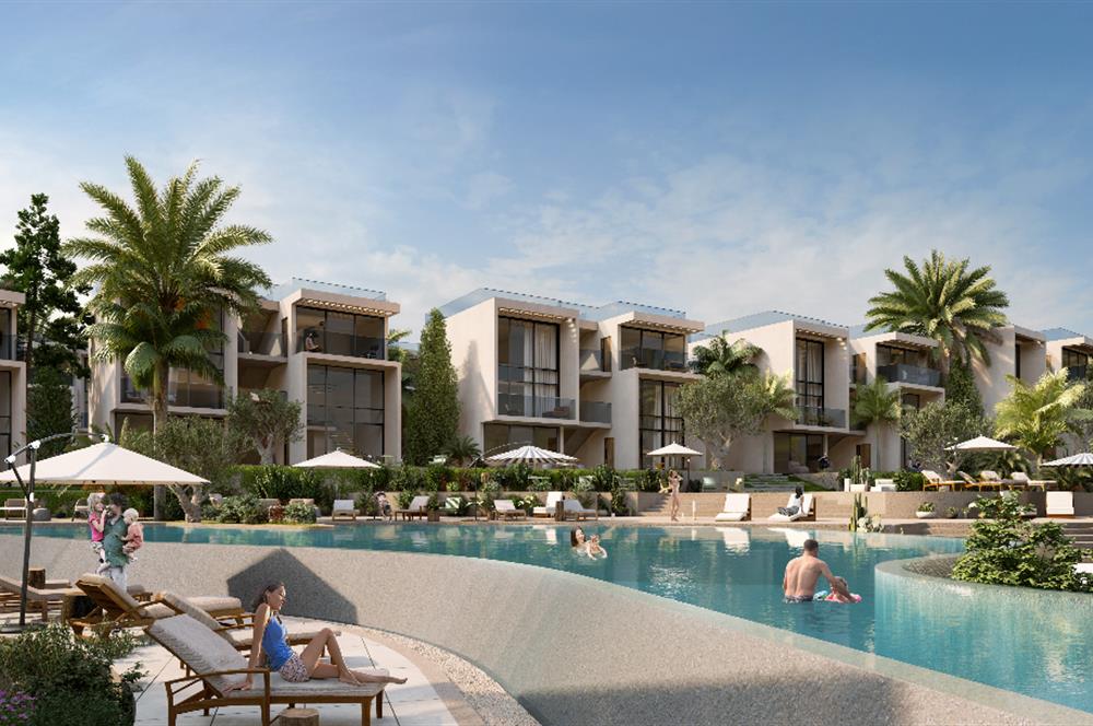 KKTC Girne Esentepe'nin En Lüks Projesinde Site İçerisinde Denize Sıfır Satılık 1+1 Fırsat Penthouse