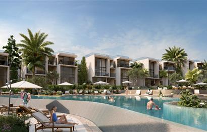 KKTC Girne Esentepe'nin En Lüks Projesinde Site İçerisinde Denize Sıfır Satılık 1+1 Fırsat Penthouse