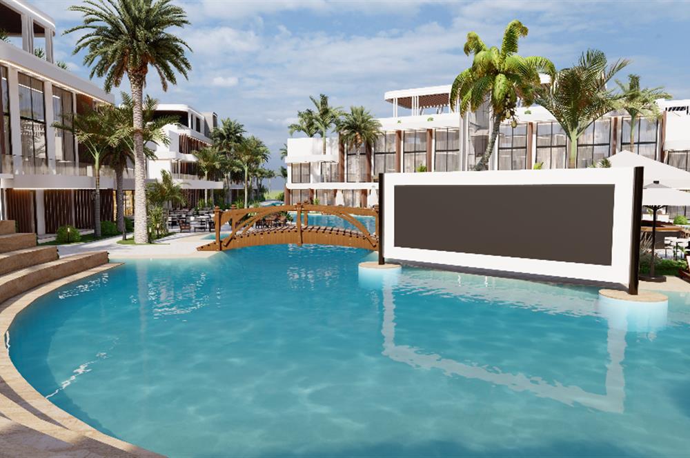 Kıbrıs İskele Long Beach’te Satılık Lüks Stüdyo Daireler