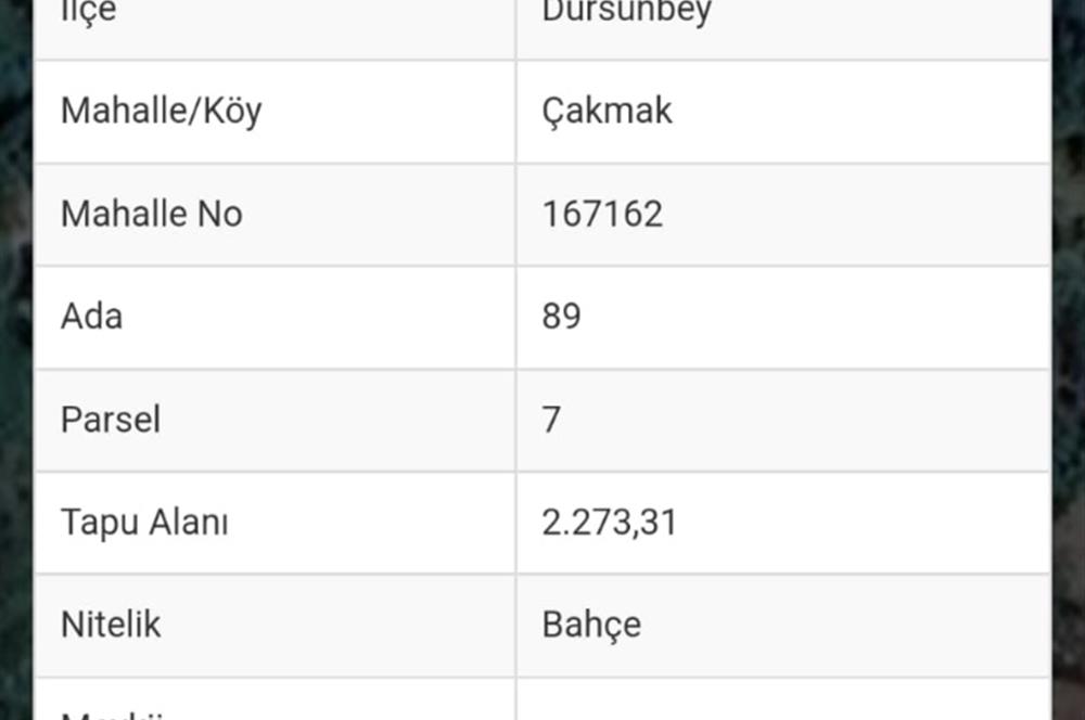 Balıkesir Dursunbey'de fırsat tarla
