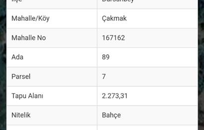 Balıkesir Dursunbey'de fırsat tarla