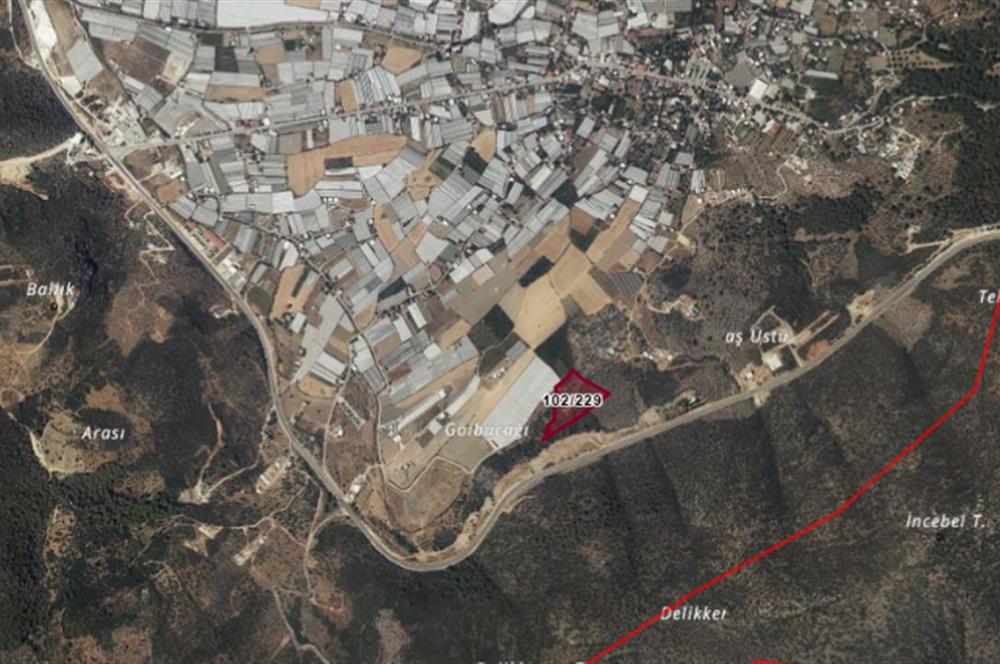 KAŞ YEŞİLKÖY'DE DENİZE 1 KM MESAFEDE ARSA