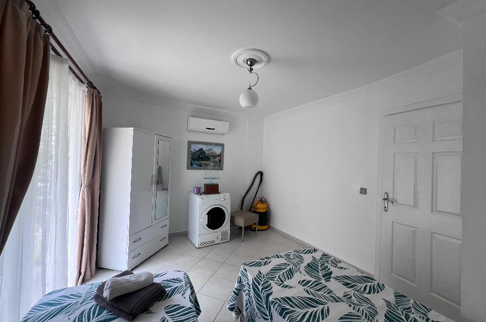 Bodrum Adabükü Turkuaz Sitesinde Eşyalı 2+1 Bahçe Katı Daire
