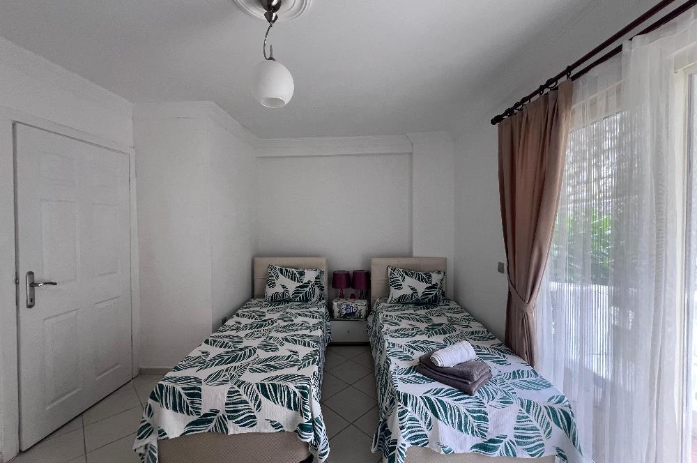 Bodrum Adabükü Turkuaz Sitesinde Eşyalı 2+1 Bahçe Katı Daire