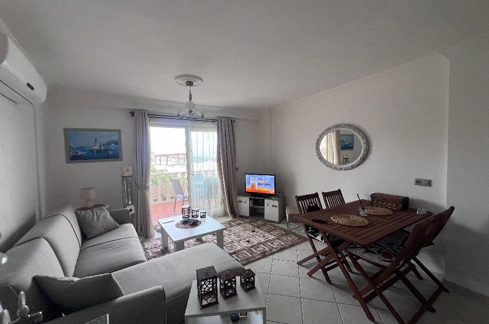 Bodrum Adabükü Turkuaz Sitesinde Eşyalı 2+1 Bahçe Katı Daire