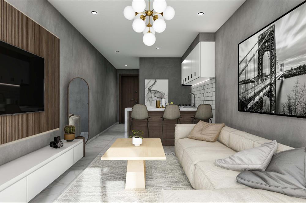 Kıbrıs İskele Long Beach’te Satılık Lüks Stüdyo Daireler