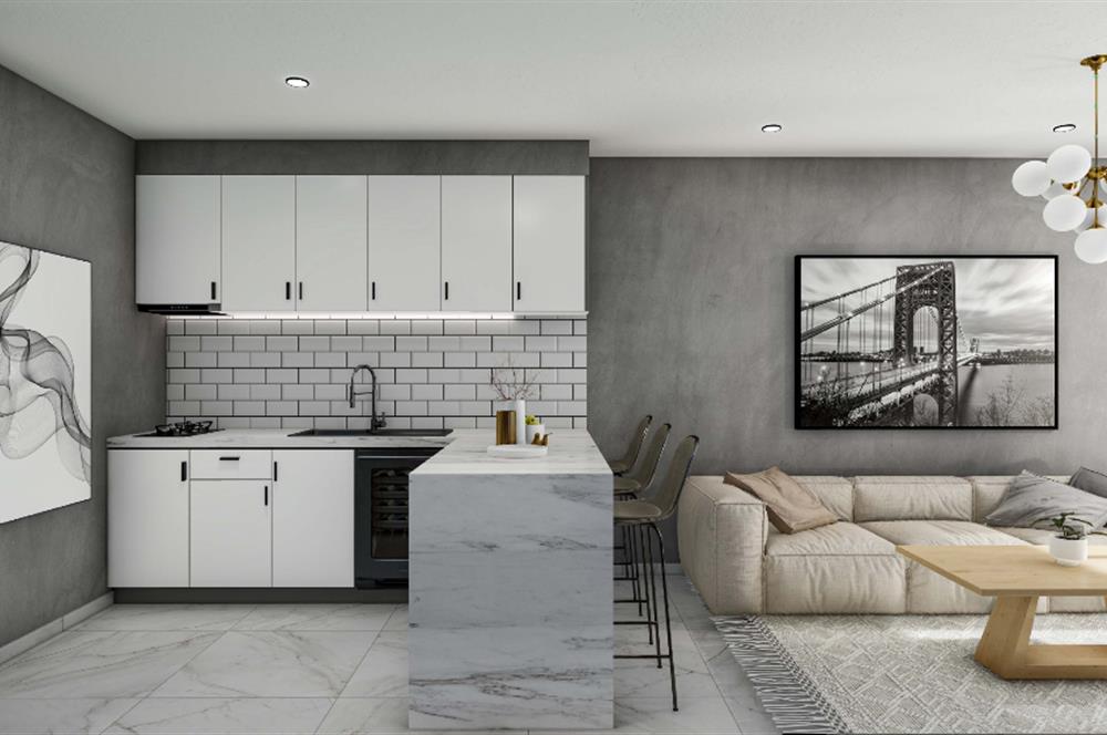 Kıbrıs İskele Long Beach’te Satılık Lüks Stüdyo Daireler