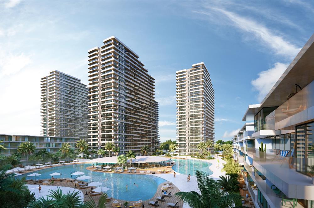 Kıbrıs İskele'nin En İyi Projesi Grand Sapphire Blu'da Ödeme Planlı Satılık 3+1 Penthouse Daire