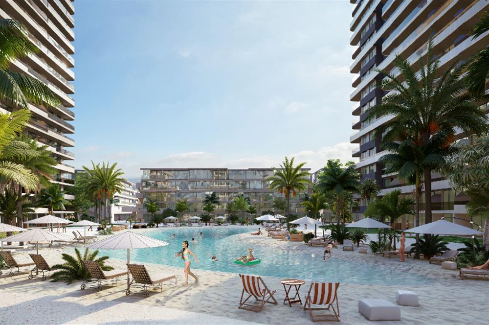 Kıbrıs İskele'nin En İyi Projesi Grand Sapphire Blu'da Ödeme Planlı Satılık 3+1 Penthouse Daire