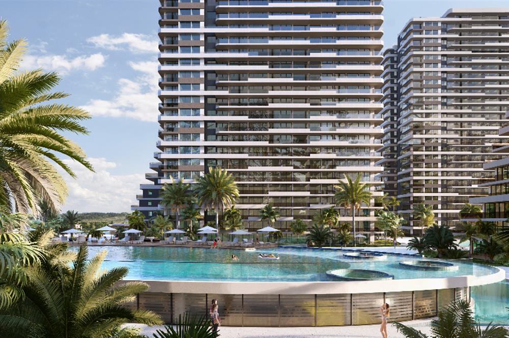 Kıbrıs İskele'nin En İyi Projesi Grand Sapphire Blu'da Ödeme Planlı Satılık 3+1 Penthouse Daire