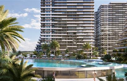 Kıbrıs İskele'nin En İyi Projesi Grand Sapphire Blu'da Ödeme Planlı Satılık 3+1 Penthouse Daire
