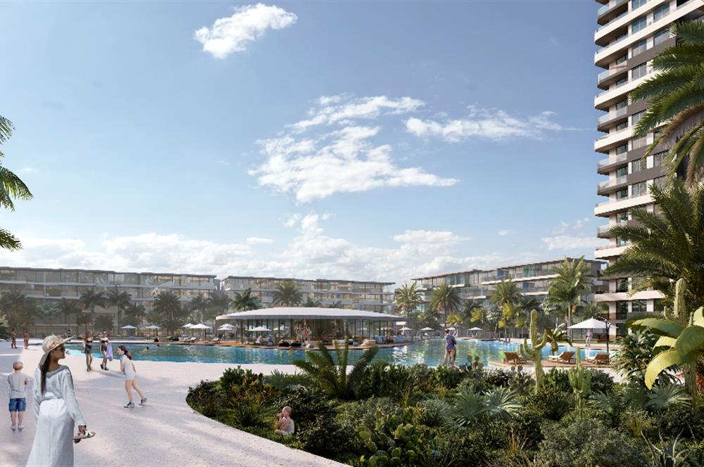 Kıbrıs İskele'nin En İyi Projesi Grand Sapphire Blu'da Ödeme Planlı Satılık 3+1 Penthouse Daire