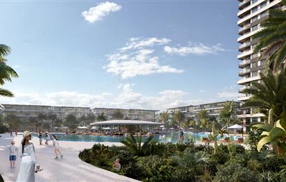 Kıbrıs İskele'nin En İyi Projesi Grand Sapphire Blu'da Ödeme Planlı Satılık 3+1 Penthouse Daire