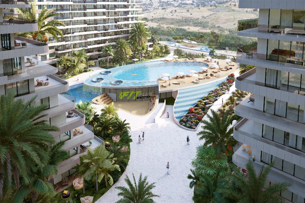Kıbrıs İskele'nin En İyi Projesi Grand Sapphire Blu'da Ödeme Planlı Satılık 3+1 Penthouse Daire