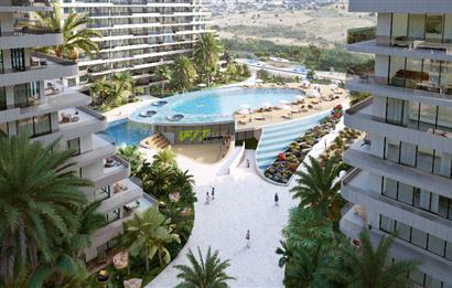 Kıbrıs İskele'nin En İyi Projesi Grand Sapphire Blu'da Ödeme Planlı Satılık Fırsat 1+1 Daire