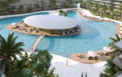 Kıbrıs İskele'nin En İyi Projesi Grand Sapphire Blu'da Ödeme Planlı Satılık 3+1 Penthouse Daire