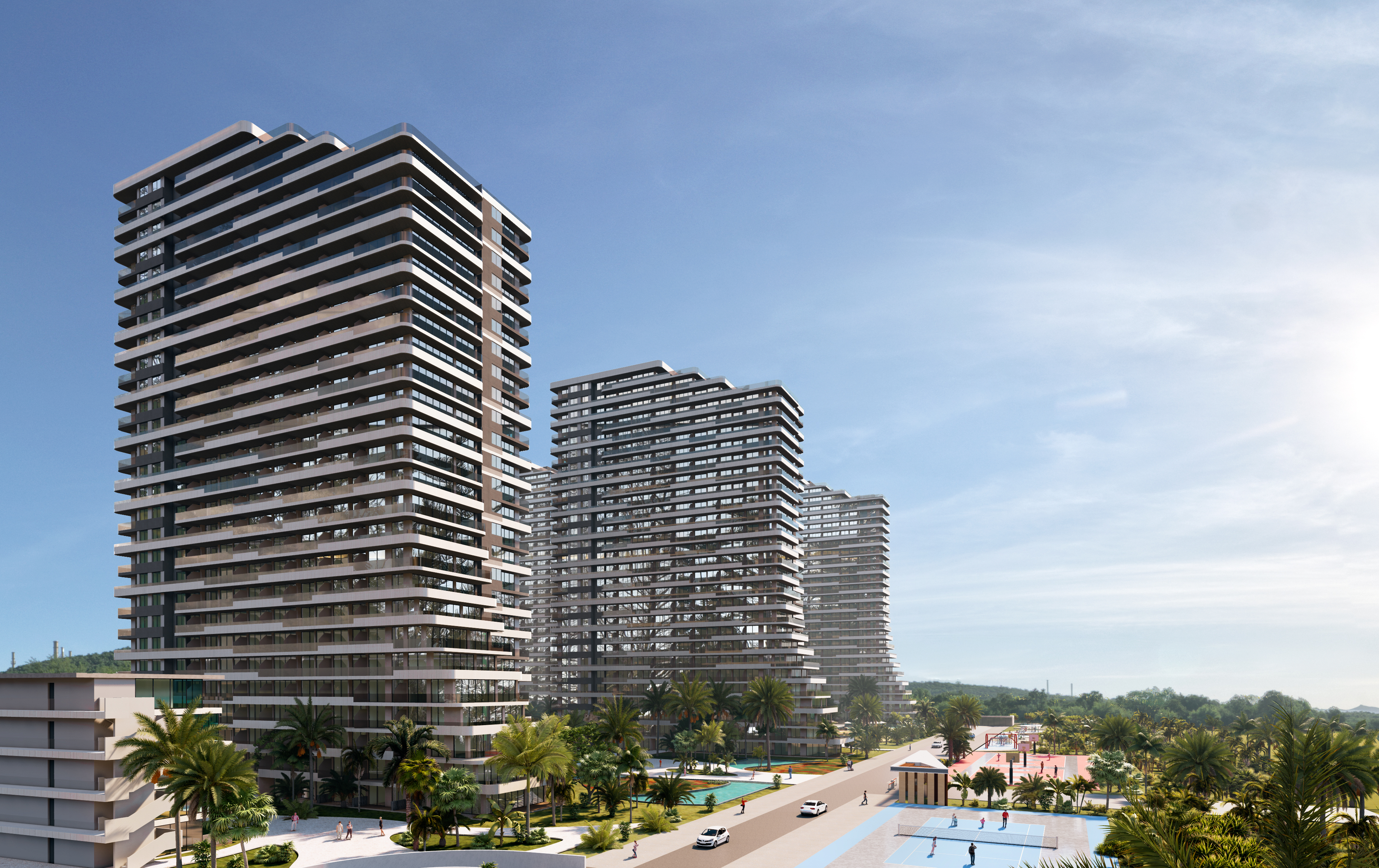 Kıbrıs İskele'nin En İyi Projesi Grand Sapphire Blu'da Ödeme Planlı Satılık Fırsat 3+1 Daire