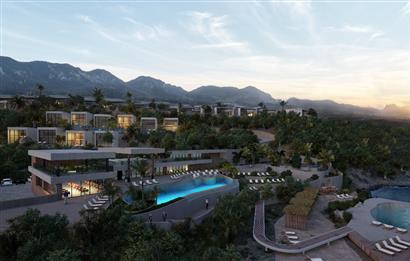 KKTC Girne Esentepe'nin En Lüks Projesinde Site İçerisinde Satılık 1+1 Loft Daire