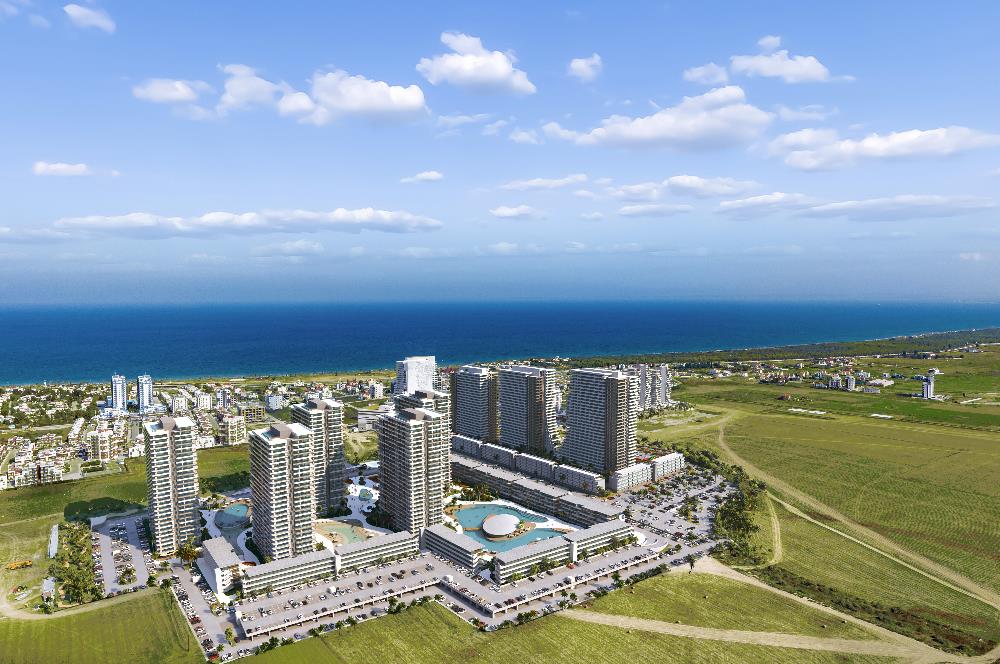 Kıbrıs İskele'nin En İyi Projesi Grand Sapphire Blu'da Ödeme Planlı Satılık 3+1 Penthouse Daire