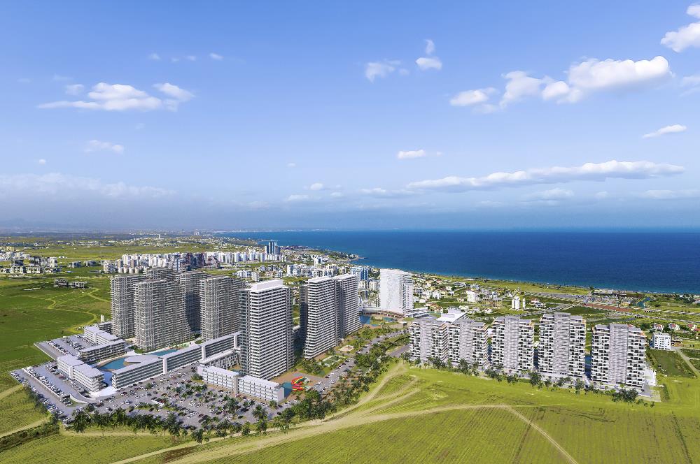 Kıbrıs İskele'nin En İyi Projesi Grand Sapphire Blu'da Ödeme Planlı Satılık 3+1 Penthouse Daire