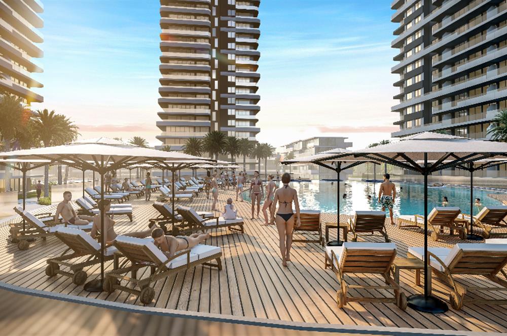 Kıbrıs İskele'nin En İyi Projesi Grand Sapphire Blu'da Ödeme Planlı Satılık Fırsat 3+1 Daire